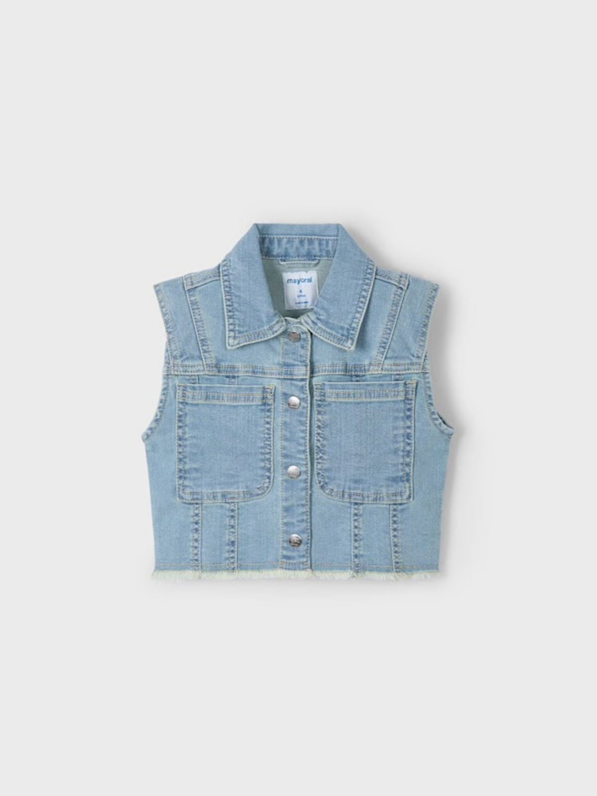 Chaleco denim niña