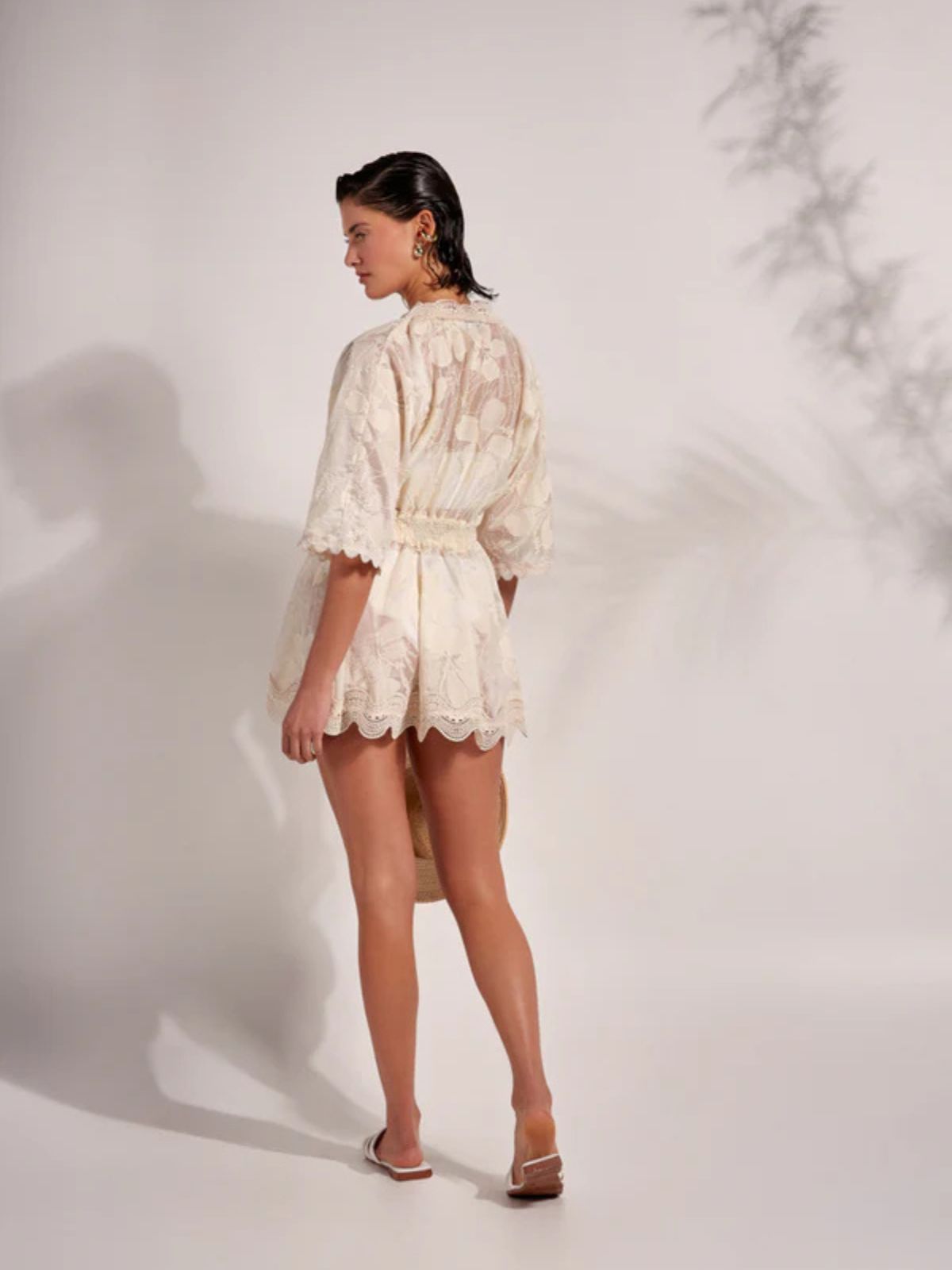 Ecru kimono cream