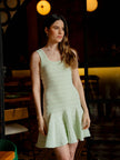 Vestido Corto en Tejido de Punto