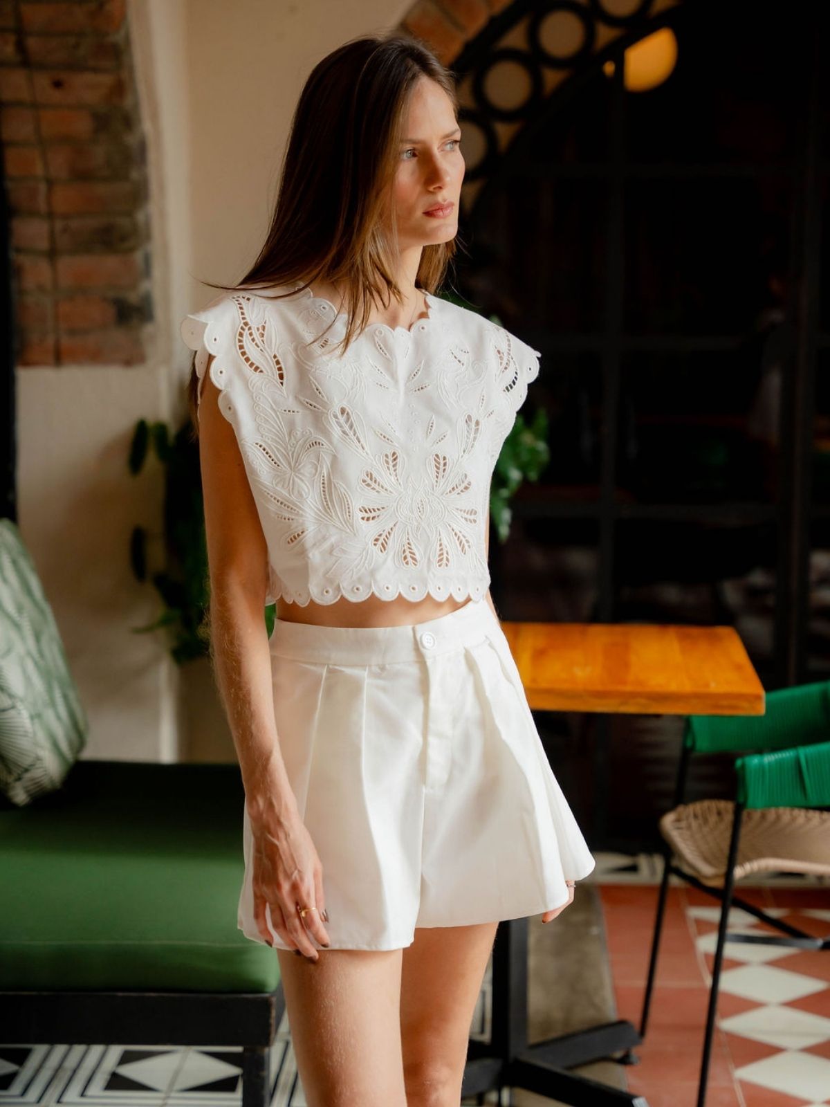 Set Emilia Bordado en Blanco