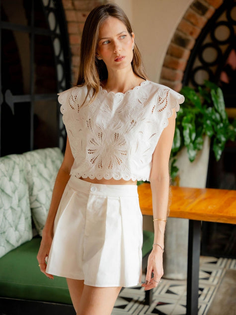 Set Emilia Bordado en Blanco