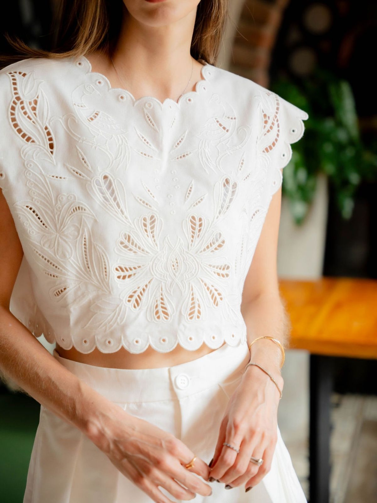 Set Emilia Bordado en Blanco