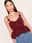 Gigi Top Nudos Vino