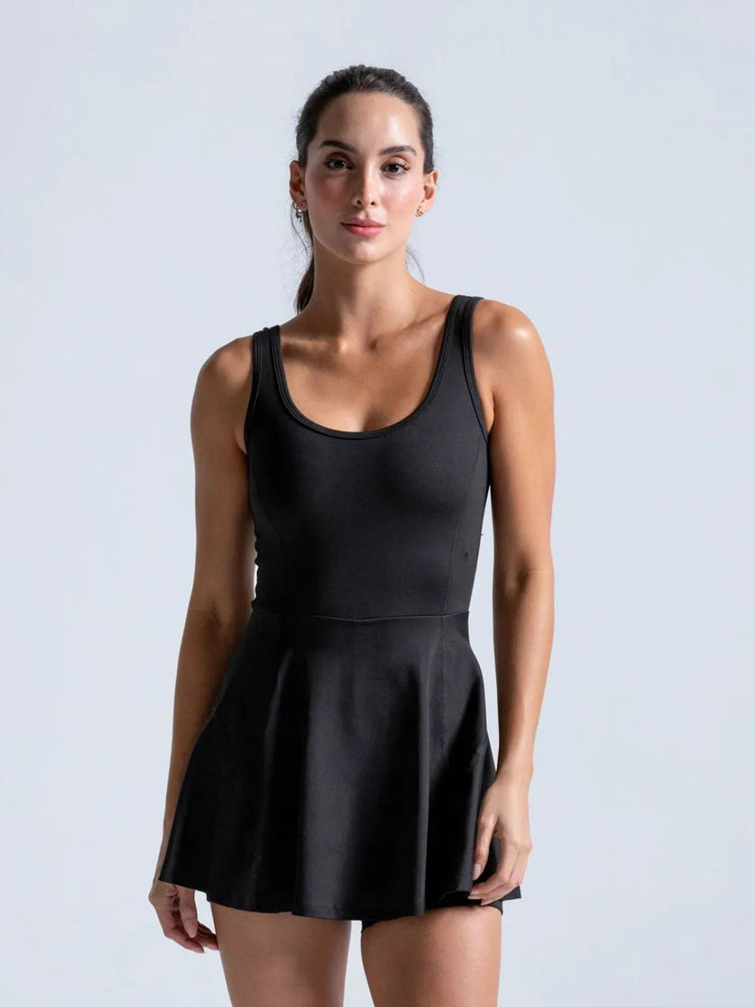 Vestido deportivo con biker interno para mujer