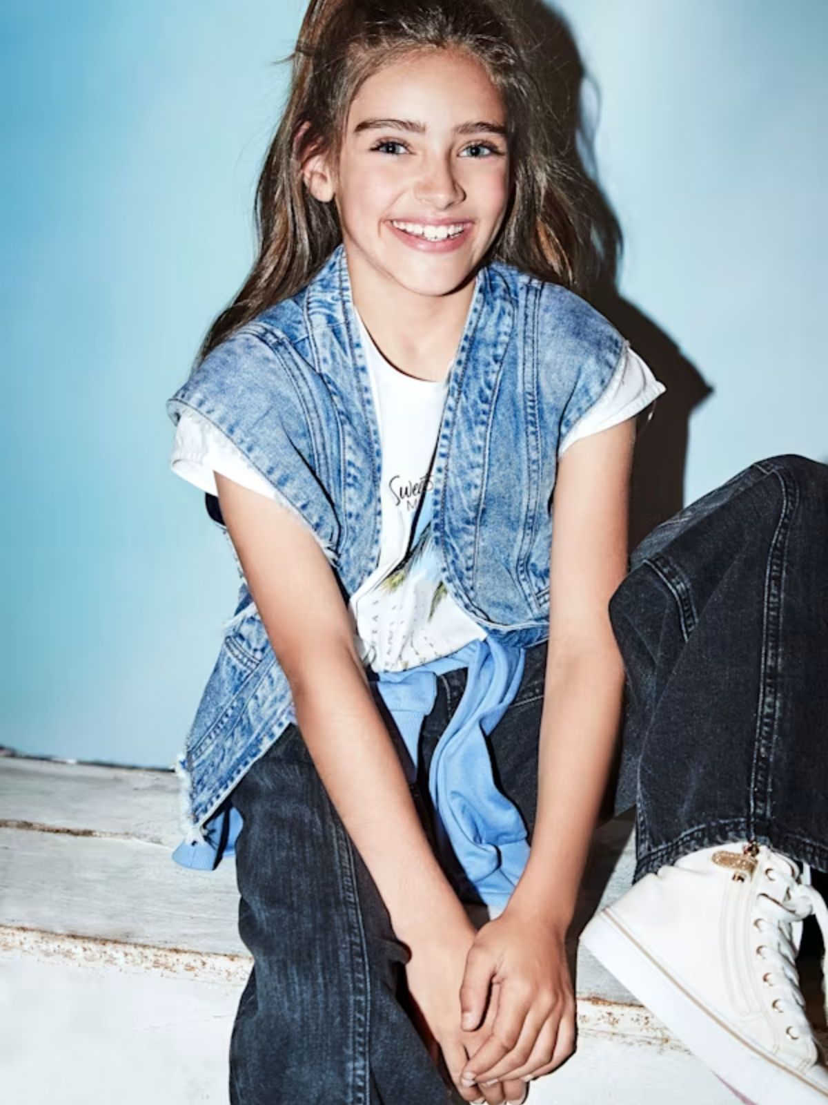 Chaleco denim chica
