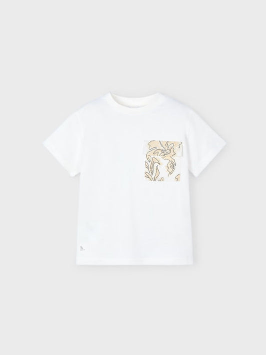 Camiseta bolsillo estampado niño