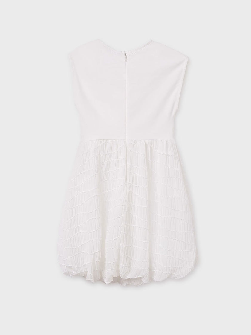 Vestido combinado chica