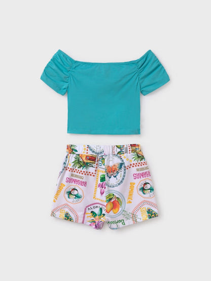 Conjunto short y top chica