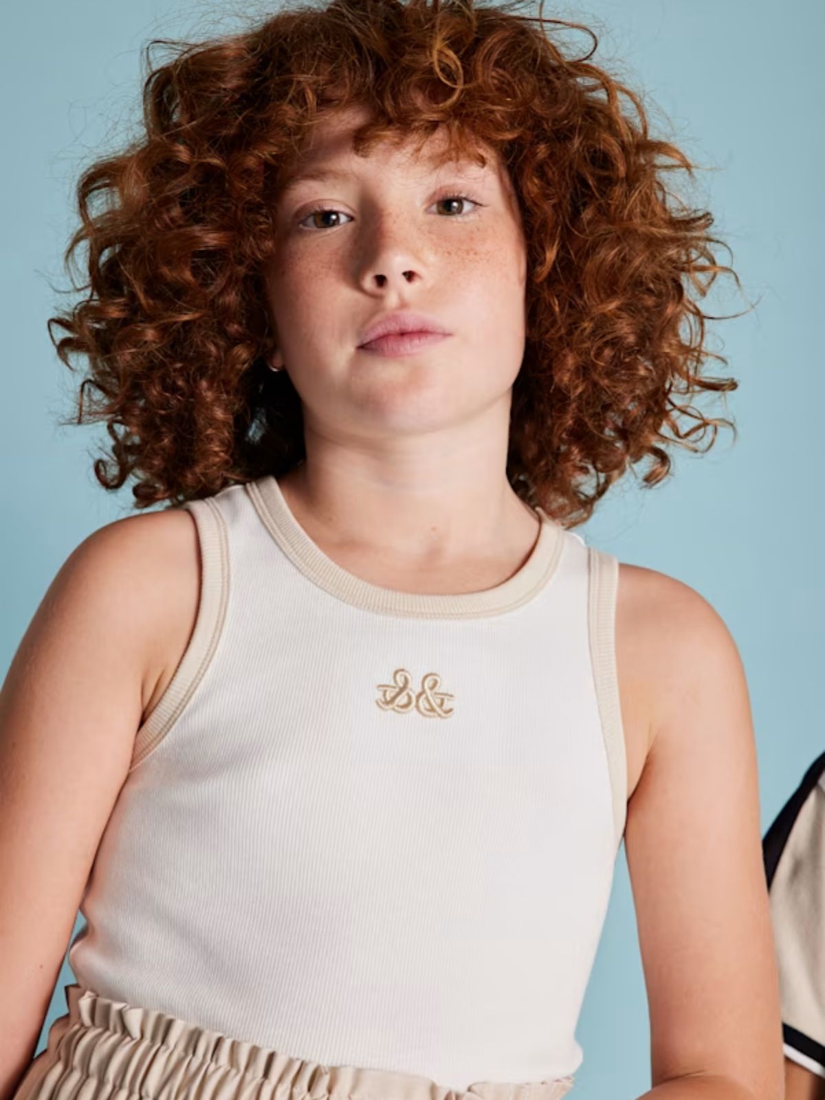 Vestido combinado cargo chica