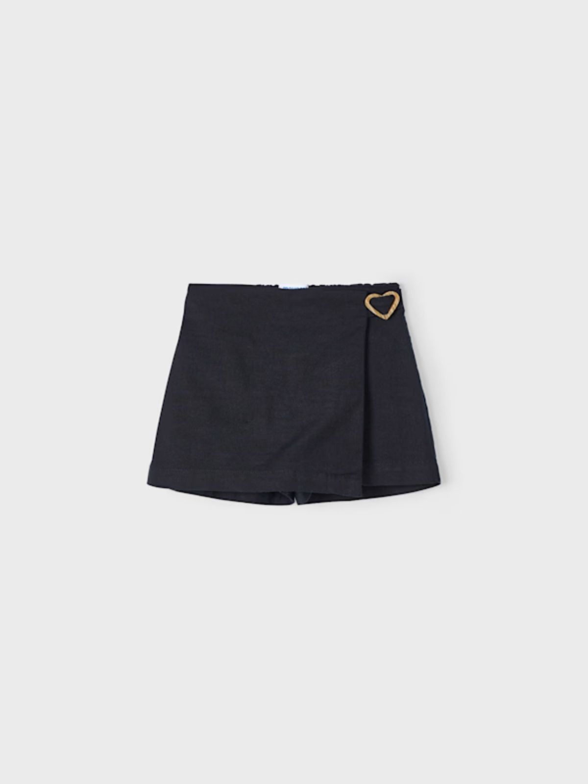 Falda Short hebilla corazón niña