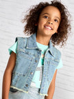 Chaleco denim niña