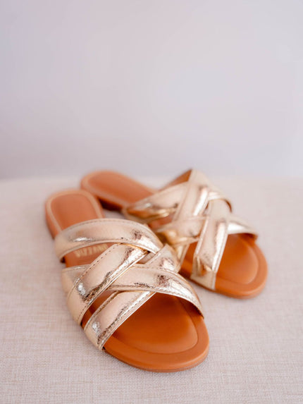 Sandalias cruzada mujer