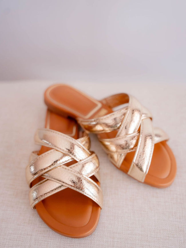 Sandalias cruzada mujer