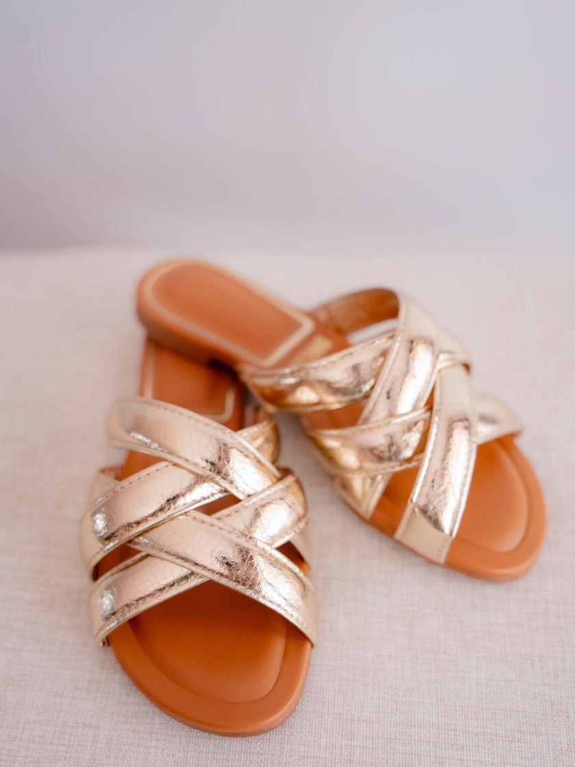 Sandalias cruzada mujer