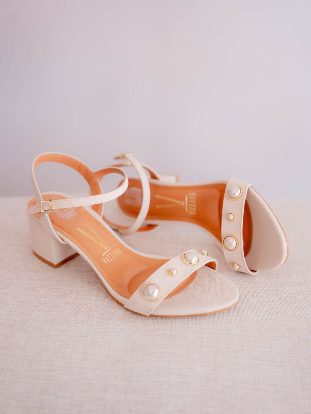 Sandalias 4 perlas ivory