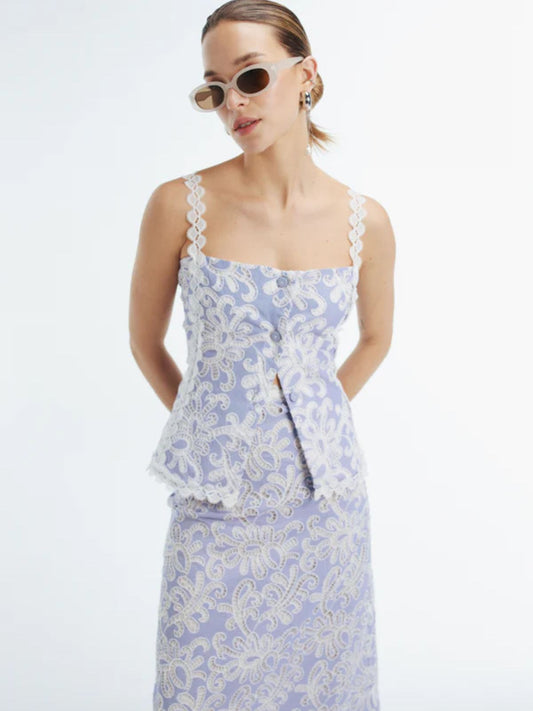 Nina top blu