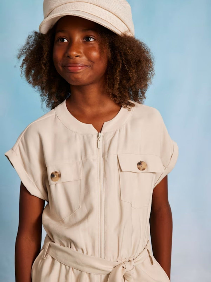 Enterizo corto bolsillos chica