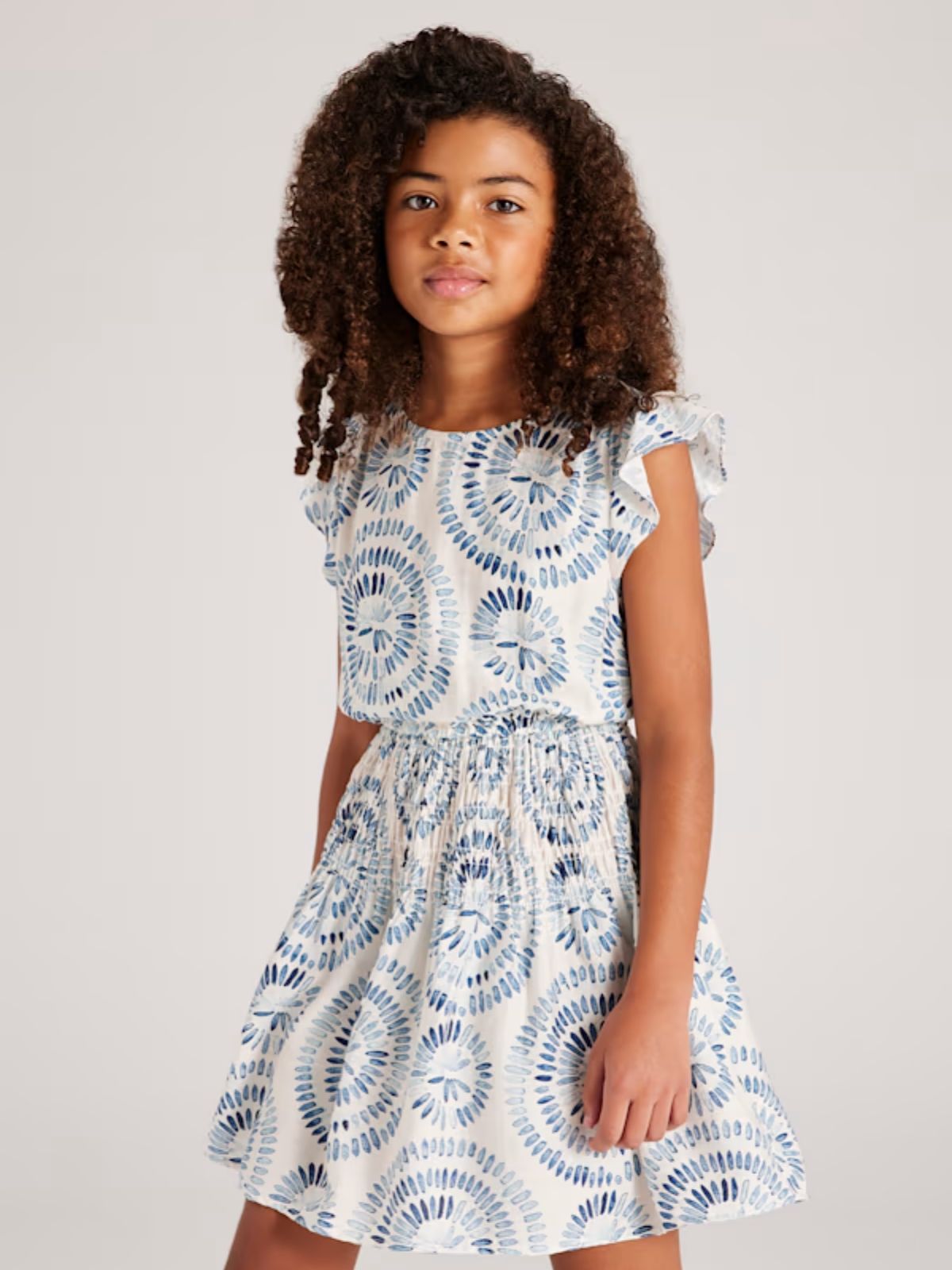 Vestido estampado chica