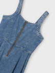 Vestido denim cremallera chica