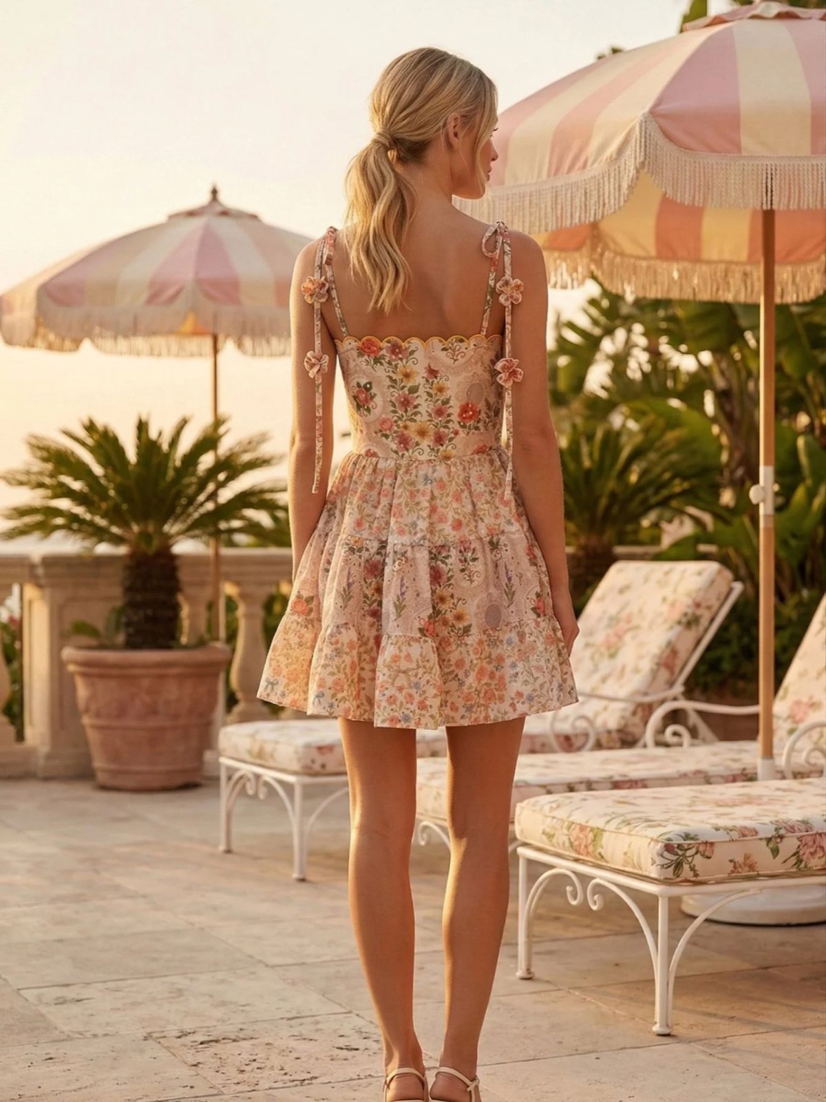 Vestido Mini Floral Romántico