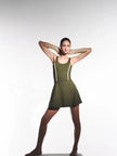 Evergreen mini dress