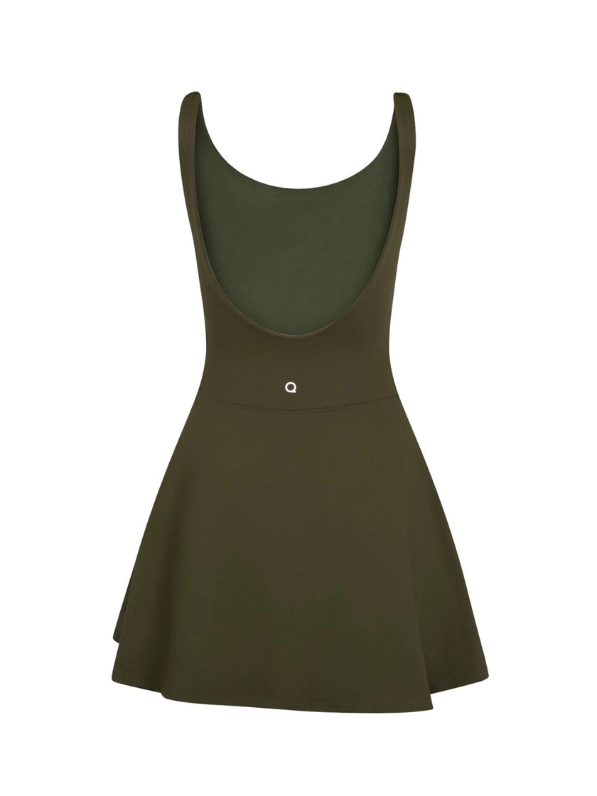 Evergreen mini dress