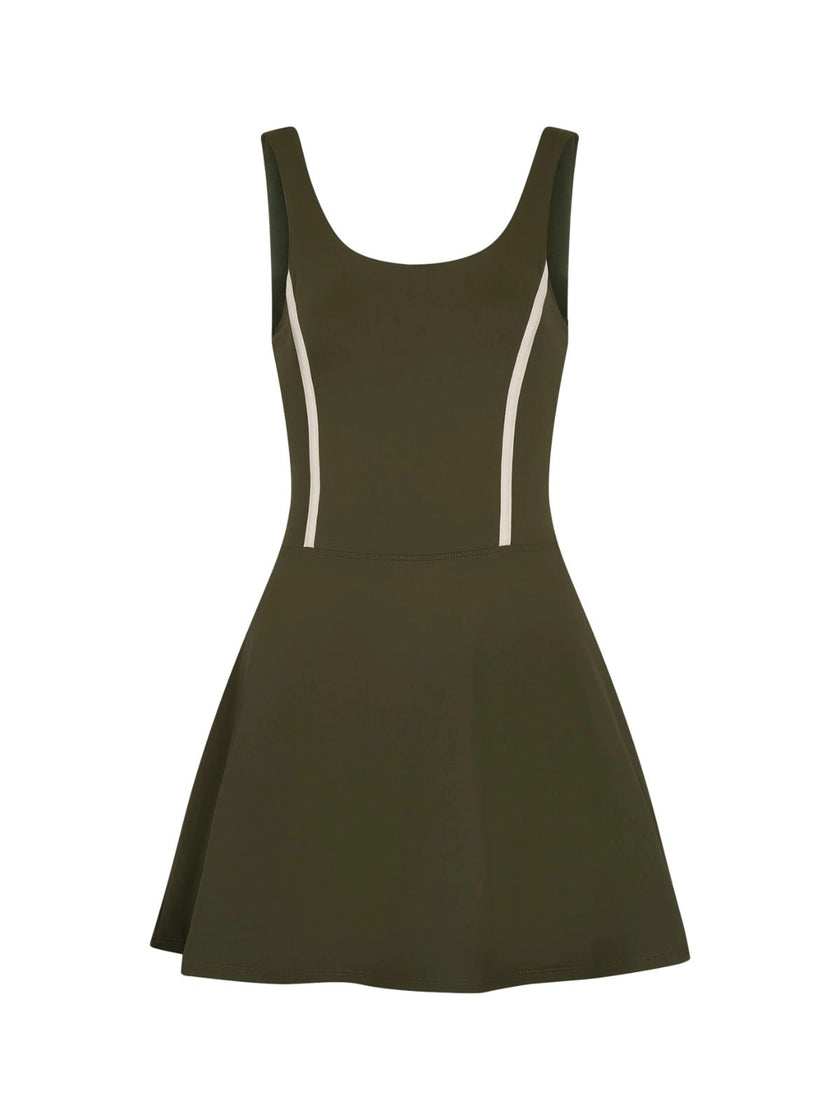 Evergreen mini dress