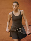 Charcoal Inhale Mini Dress - Low Intensity