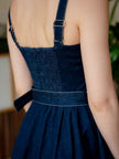 Vestido Denim Camille con Cinturón
