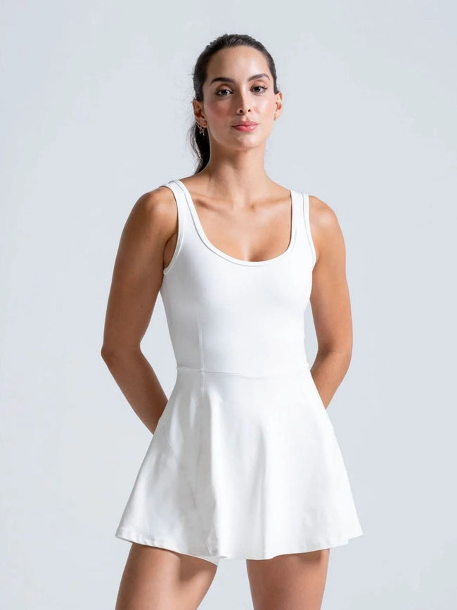 Vestido deportivo con biker interno para mujer