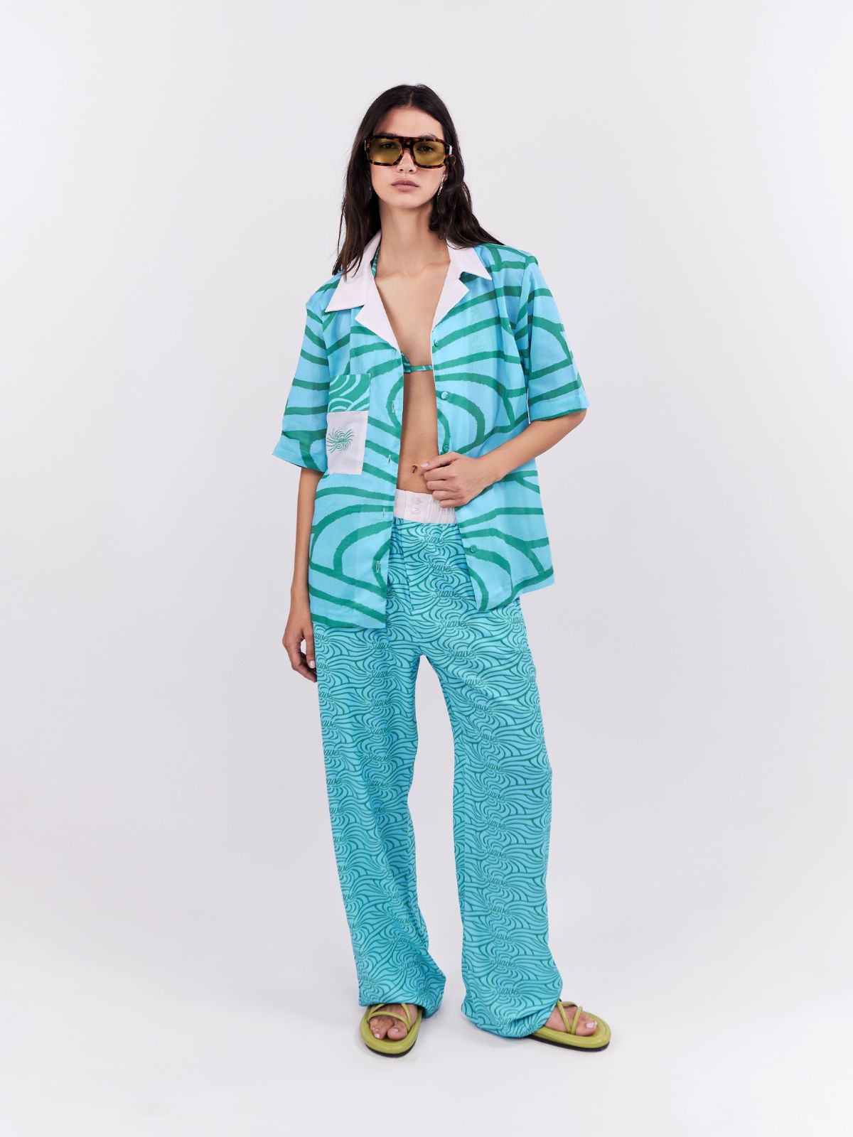 Blusa Suave Turquesa